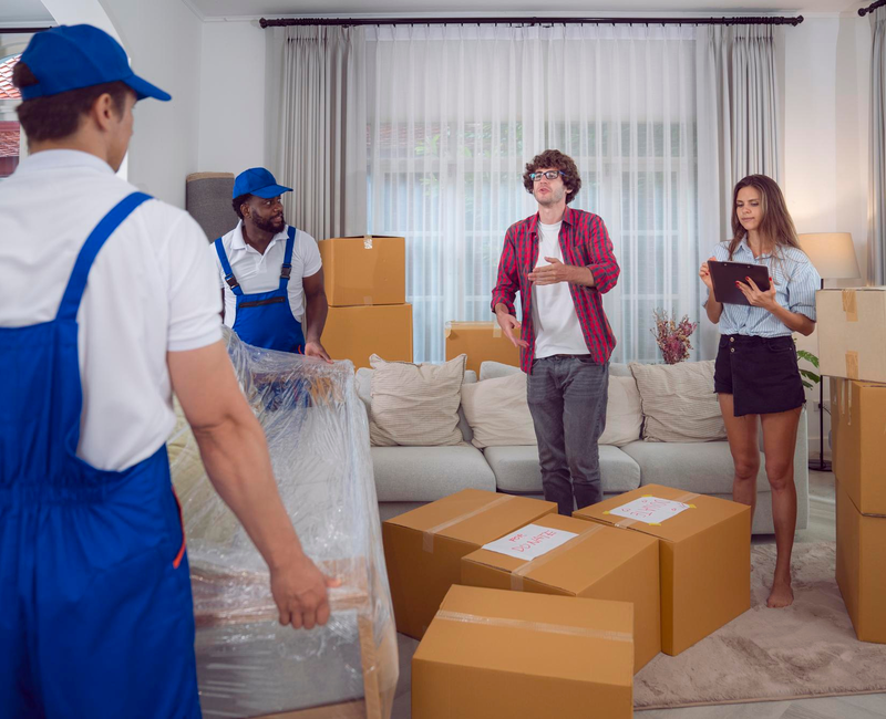 Professional moving crew discussing home relocation details – Moving Pro Dallas